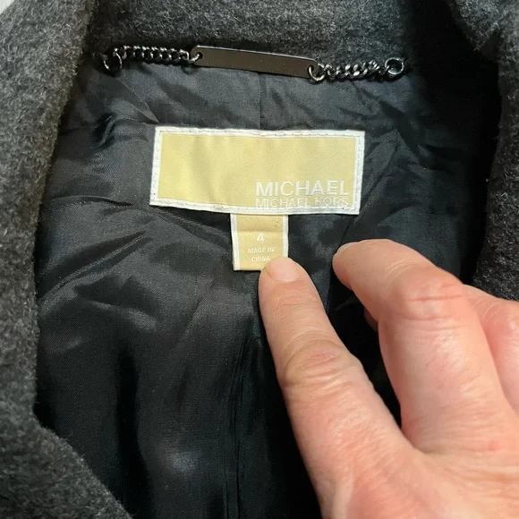 Michael Kors‎ Charcoal Gray Coat - Picture 3 of 5